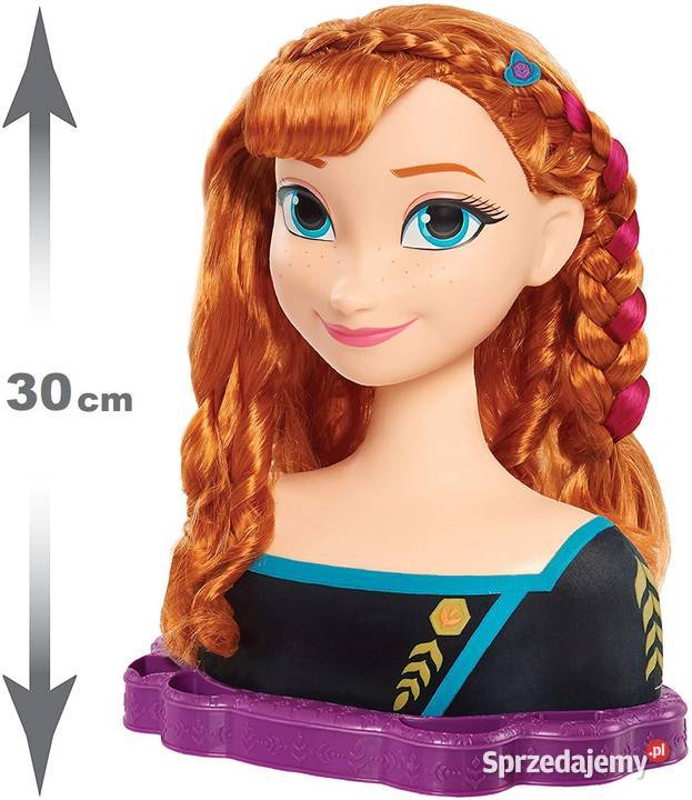 FROZEN Anna DUŻA Głowa do Czesania Stylizacji małopolskie Mogilany