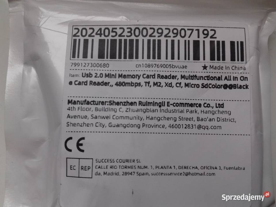 Czytnik kart pamięci 6w1 microSD MMC SD XD CF MS Bydgoszcz