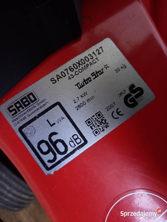 Kosiarka spalinowa Sabo 43 Compact z koszem podkarpackie Łańcut