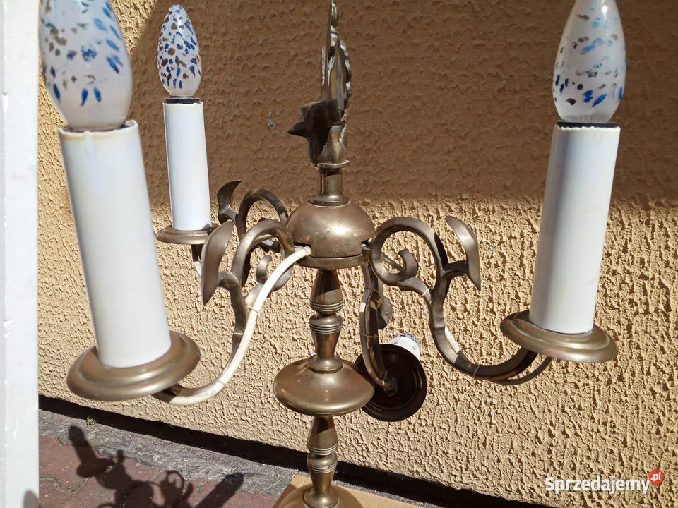 Lampa Świecznik Mosiężna 55 Poznań