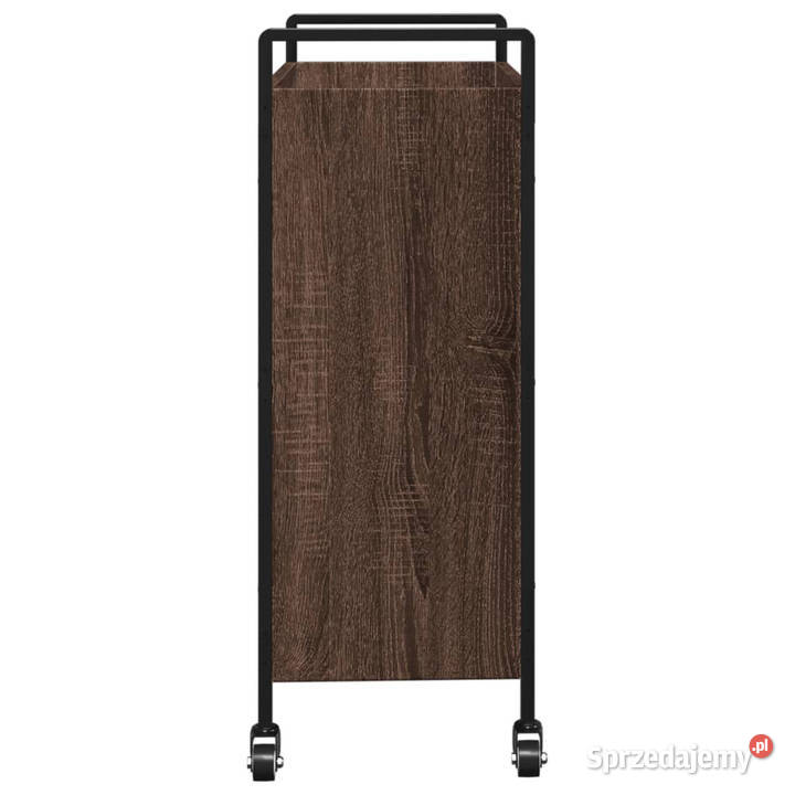Wózek kuchenny brązowy dąb 70x30x82 materiał Warszawa