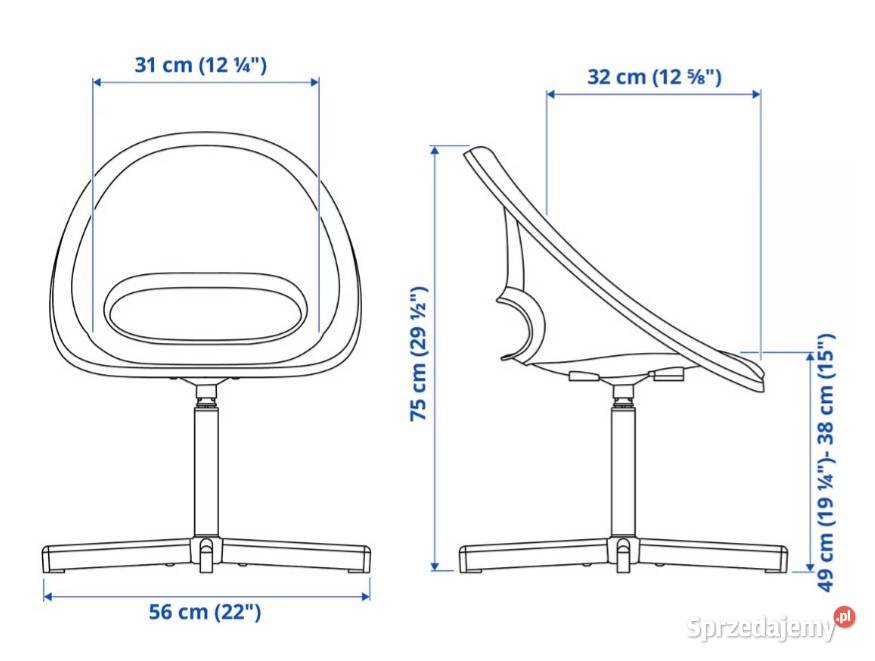 Biurko i krzesło IKEA stan mazowieckie