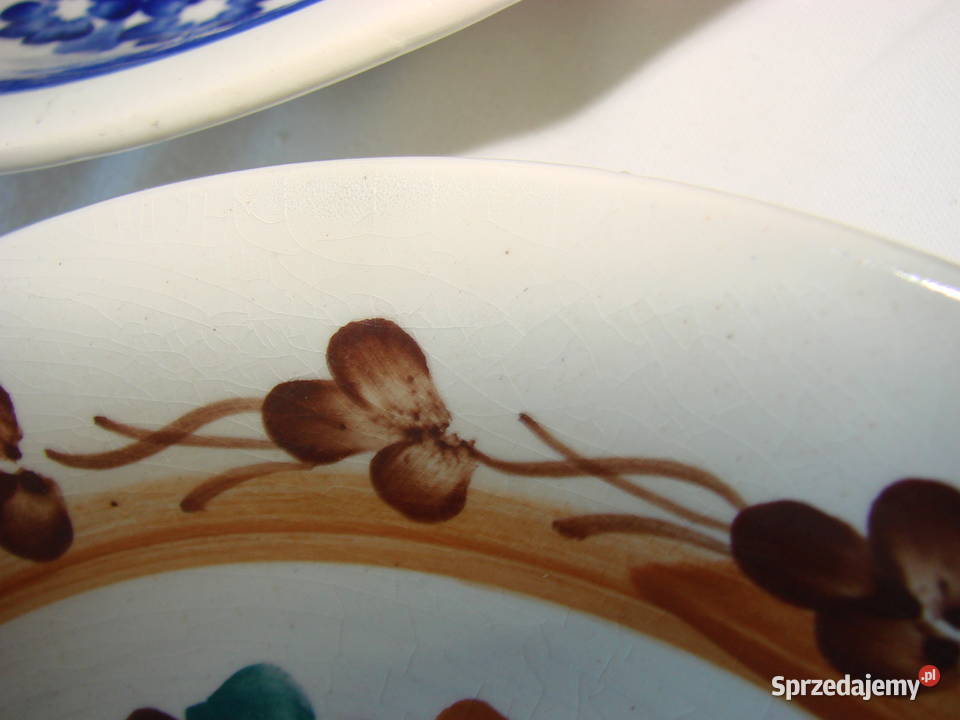 Włocławek fajansowy talerz 24 Pruszcz Gdański
