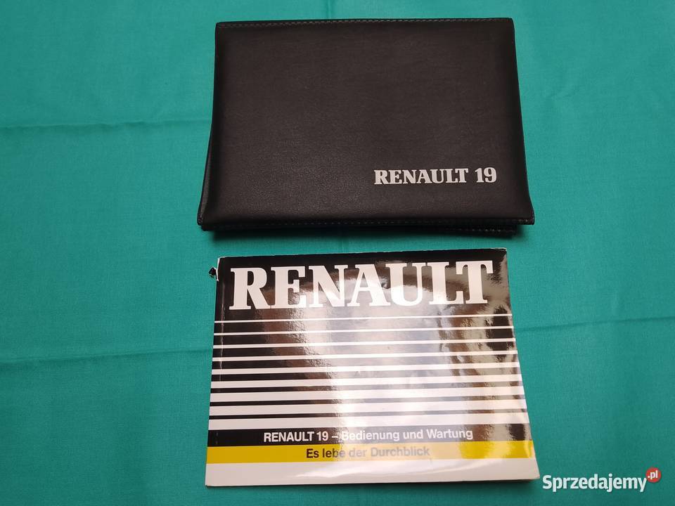RENAULT 19 Instrukcja Obsługi książka serwisowa motoryzacja, transport łódzkie