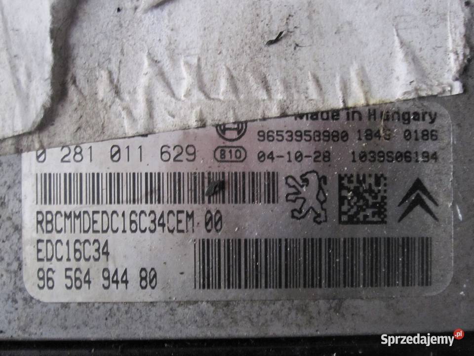 PEUGEOT CITROEN 16 HDI komputer sterownik świętokrzyskie