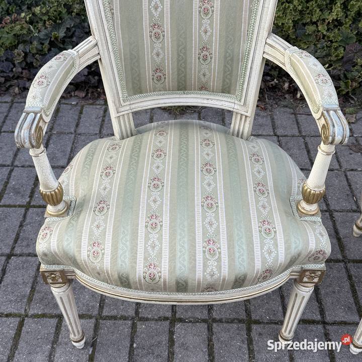 ARTexpert Para Francuskich foteli Ludwik XVI Meble zachodniopomorskie Dobrzany sprzedam