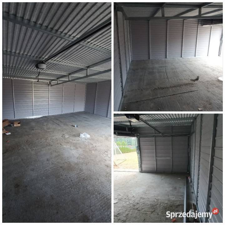Garaż blaszany Antracyt mat na wymiar każdy lubuskie Sulęcin
