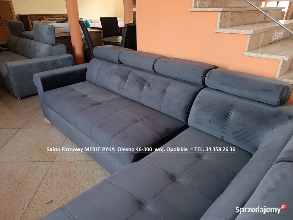 Narożnik Atlanta w Tkaninie 280x190 ze spaniem Olesno