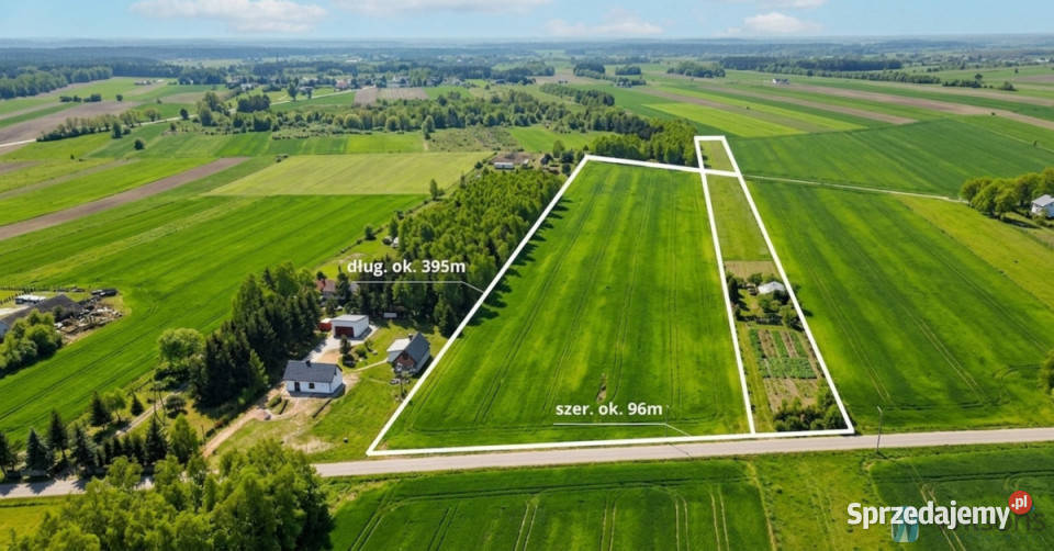 Sprzedaż gruntu Śniadowo 34713m2 asfalt Nieruchomości