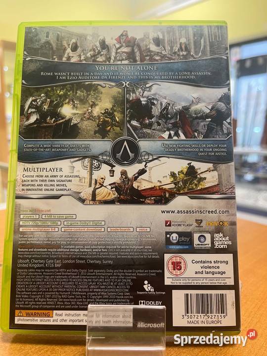 Gra Assassins Creed Brotherhood Xbox 360 PAL akcja