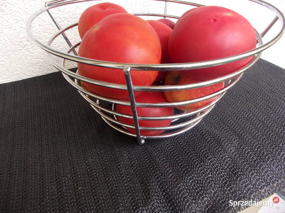 Piękny chromowany duży Kosz na owoce firmy DUKA inny kolor Warszawa