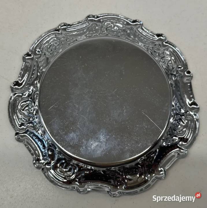 Patera metalowa posrebrzana z lat PRLu Łódź sprzedam