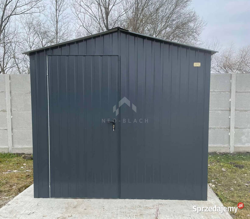 Schowek domek ogrodowy 25x2m drzwi okno dwuspad Międzyrzecz