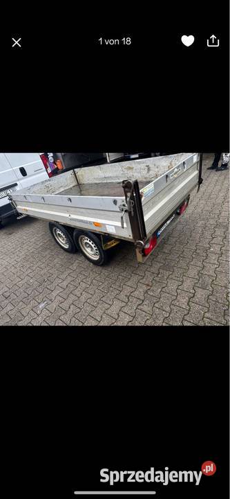 Humbaur 2600 kilo przyczepa Kipper Wywrot na tył Białystok sprzedam