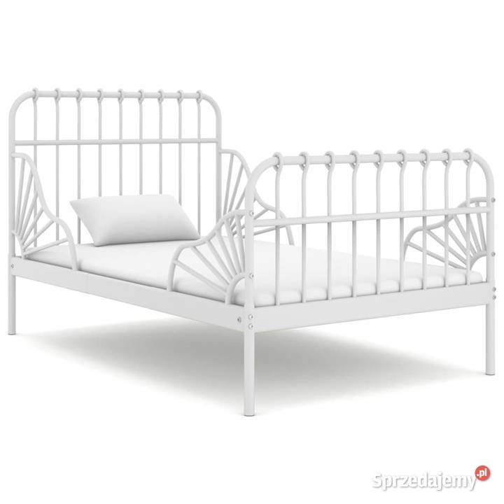 vidaXL Przedłużana rama łóżka biała metalowa Warszawa