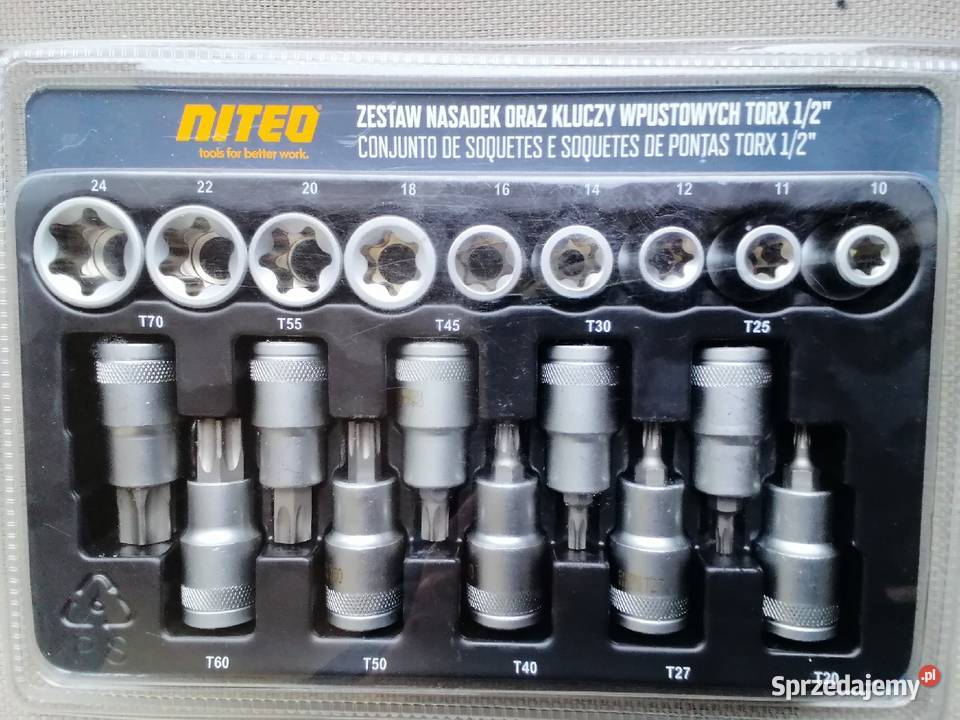 Zestaw nasadek i bitów TORX Nowe nierozpakowane Pozostałe Wieliczka