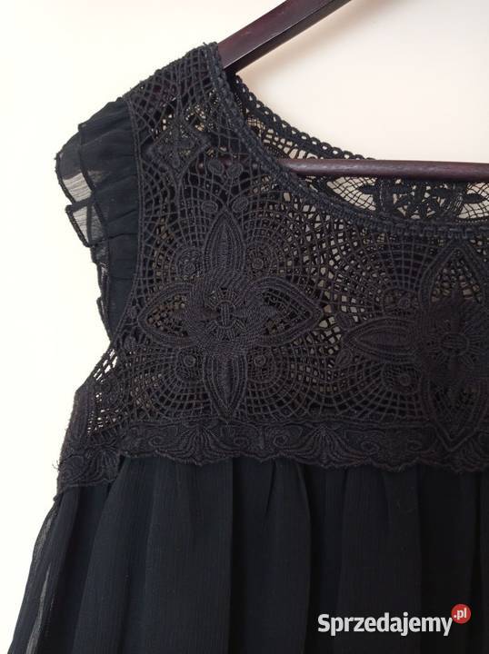 Czarna bluzka Look czarny Hajnówka sprzedam