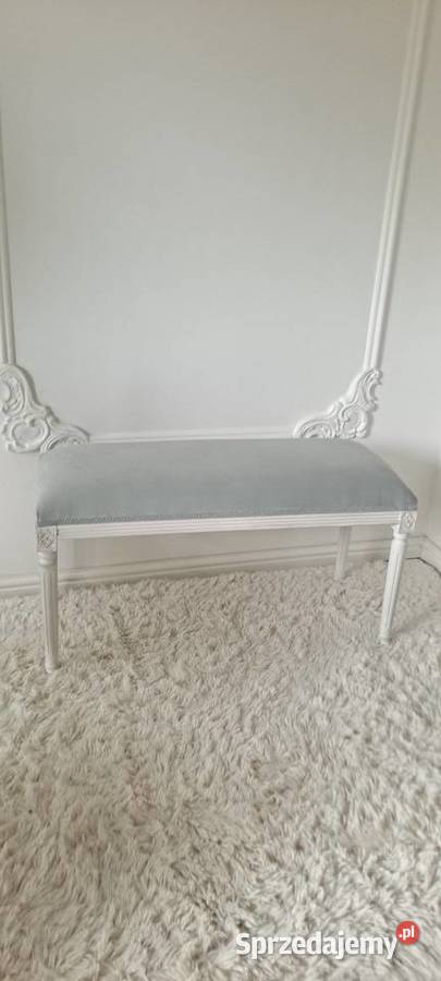 Stylowa średnia pufa Medalion Prowansja Shabby Szczecin