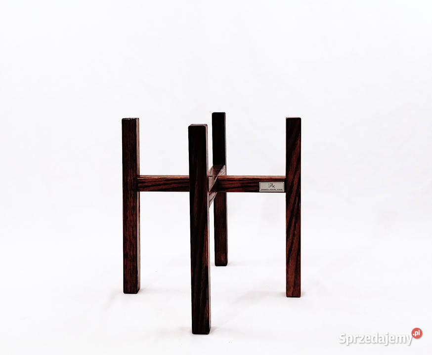 Kwietnik nowoczesny dębowy loft 25h30 dąb brąz 25cm Wrocław