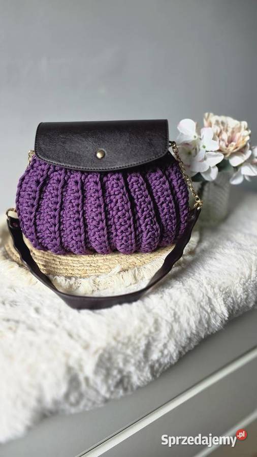 Torebka w stylu boho handmade 30cm Torby i torebki