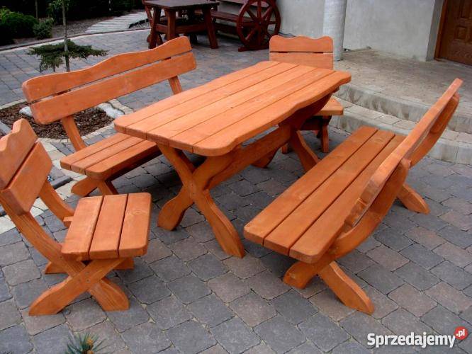 Meble ogrodowe drewno Dom i Ogród śląskie Sosnowiec