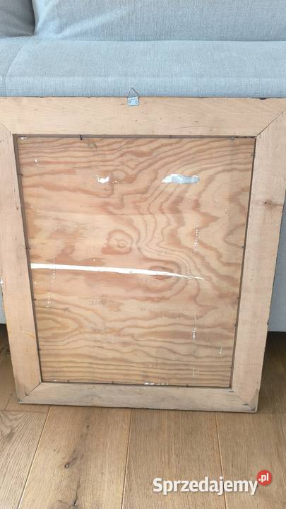 Piękny obraz olejny sygnowany scena rodzajowa