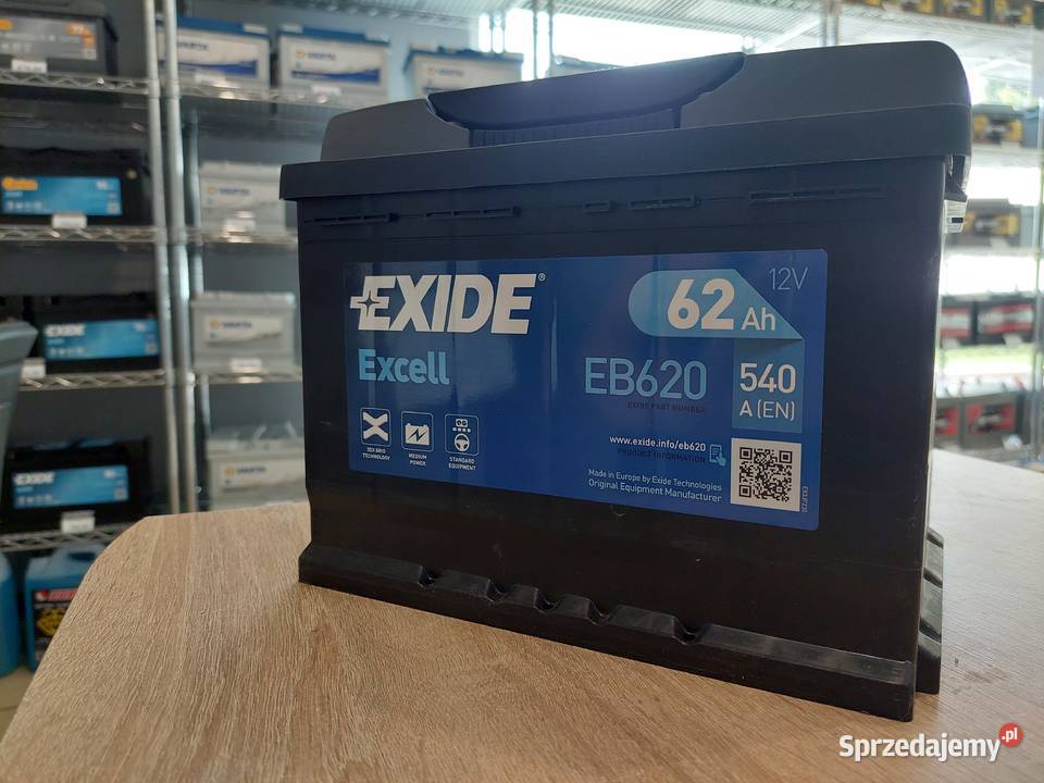 Akumulator Exide Excell 62Ah 540A GRUDZIĄDZ Nowe sprzedam