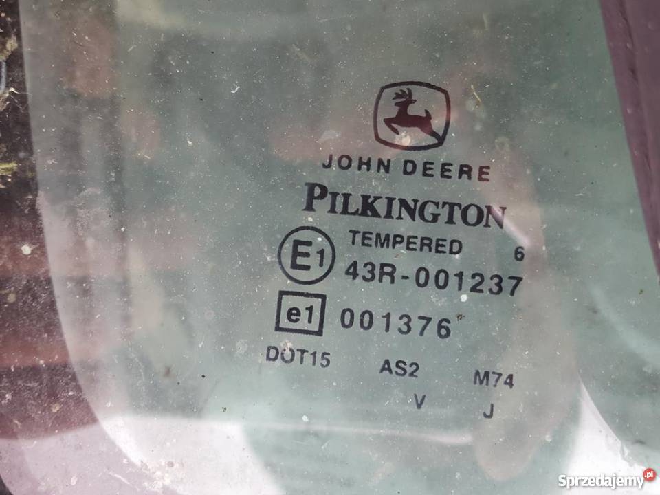 SZYBA DRZWI JOHN DEERE PILKINGTON KABINA Pozostałe Śliwnik