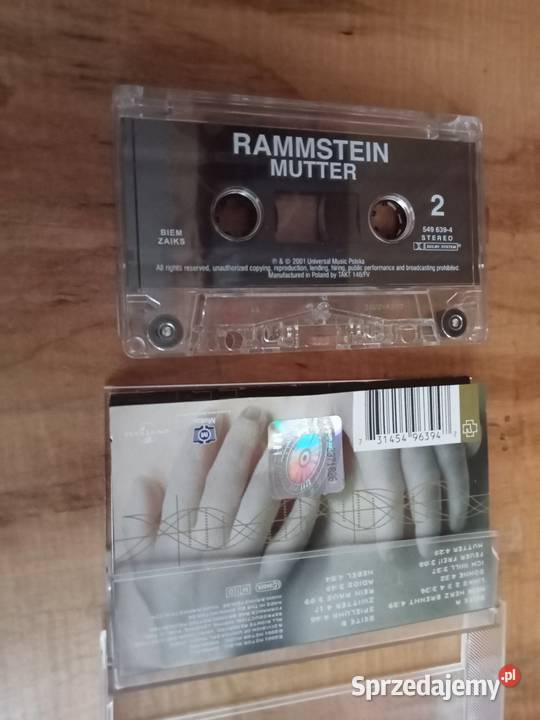 kaseta magnetofonowa rammstein Nowy Tomyśl