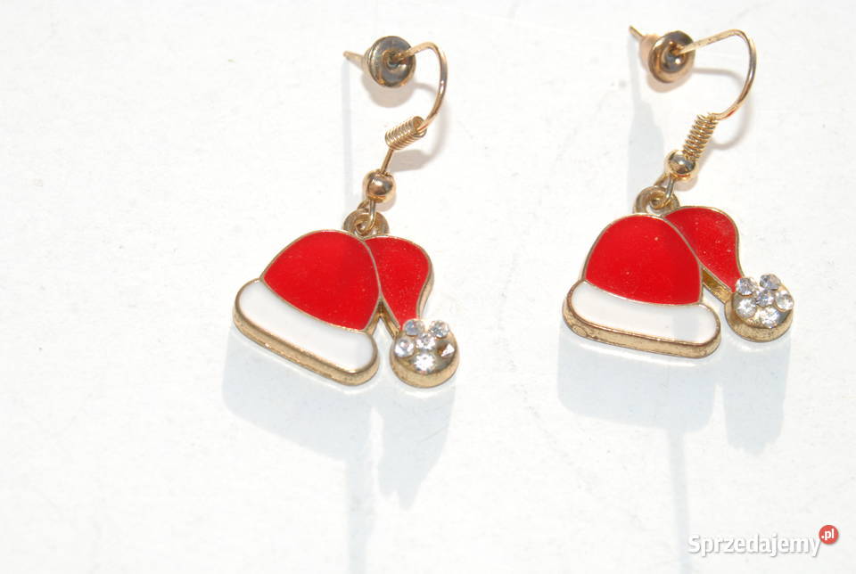 Stare stylowe kolczyki ręcznie robione czapka śląskie Cieszyn