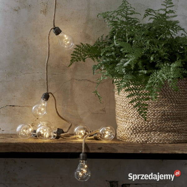 Łańcuch dekoracyjny lina jutowa Led JUTTA na