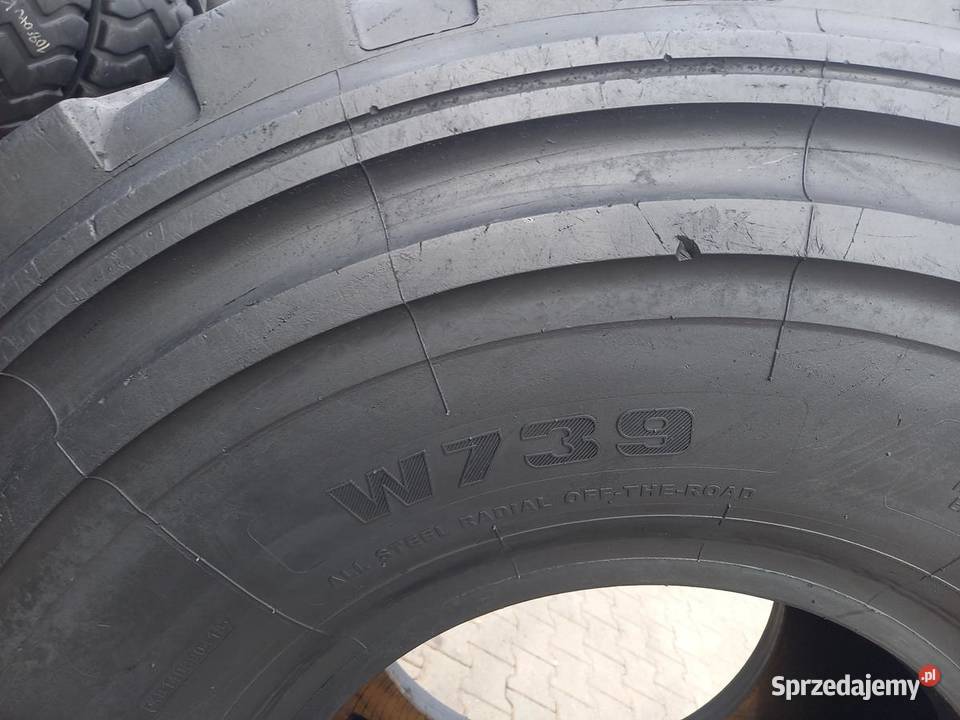 Opona używana przemysłowa 235R25 WIND POWER W739 25cale Do maszyn budowlanych Zaścianki