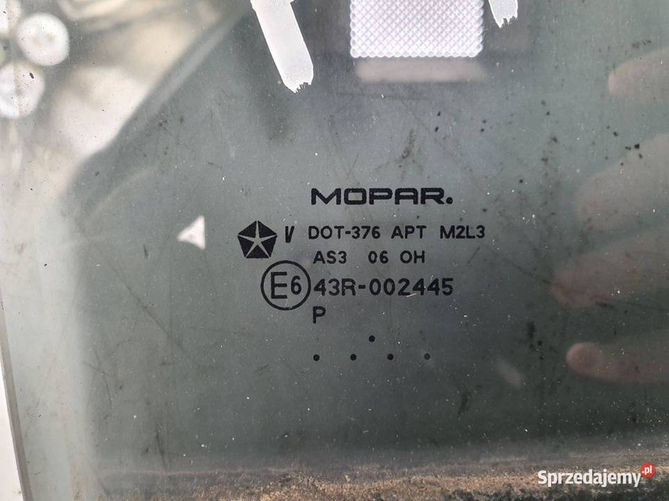 SZYBA DRZWI LEWY TYŁ JEEP COMPASS Lipno sprzedam