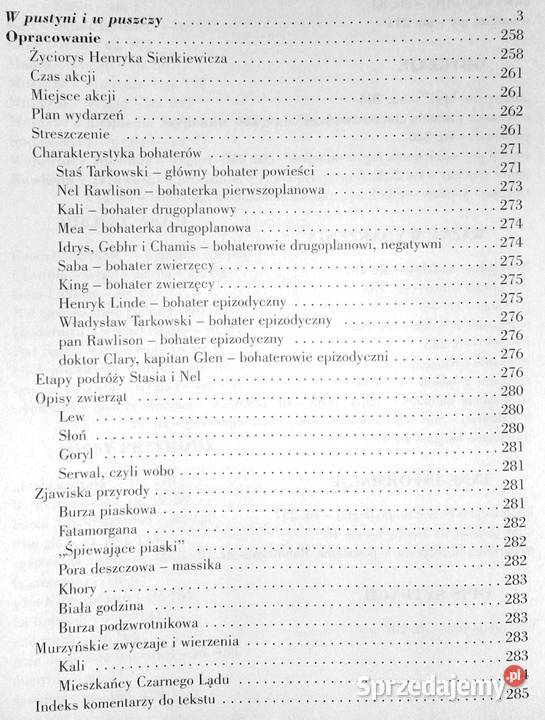 W pustyni i w puszczy H Sienkiewicz Lektura z lubelskie Chełm
