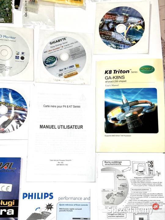 Zestaw komputerowy karta graficzna przewody Warszawa