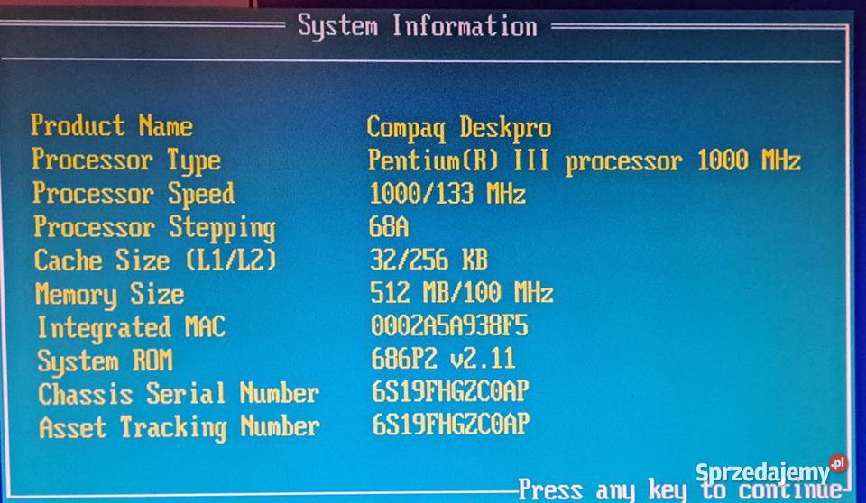 Komputer HP/Compaq Warszawa sprzedam