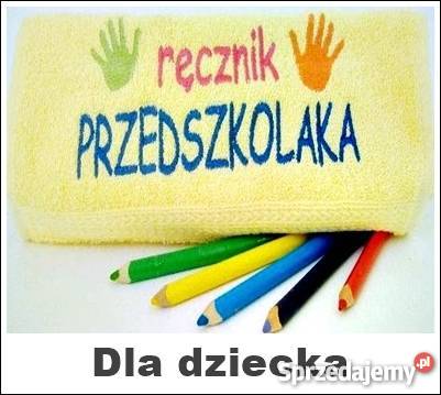 Ręcznik z haftem poduszka i koc z haftem prezent Pobiedziska sprzedam