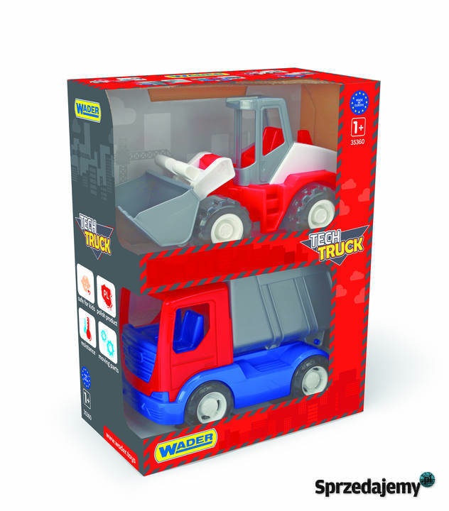 Wader Auto Tech Truck budowlane 2 w kartonie mix Bielsk Podlaski sprzedam