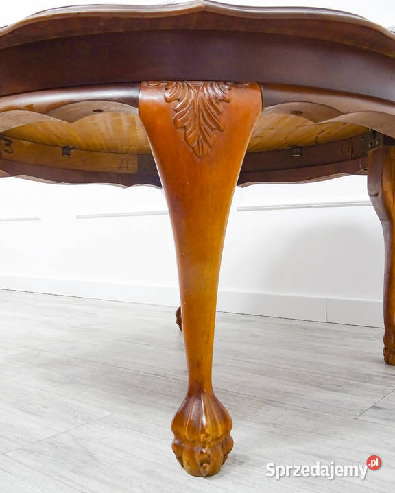 Stylowa ŁAWA angielska Chippendale Okrągła Ława Kalisz