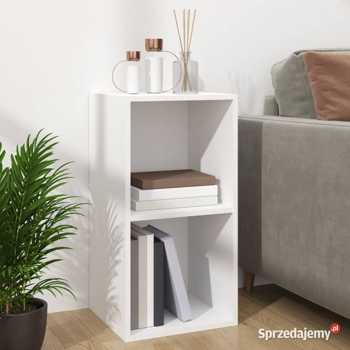 Szafka na winyle biała 71x34x36 materiał