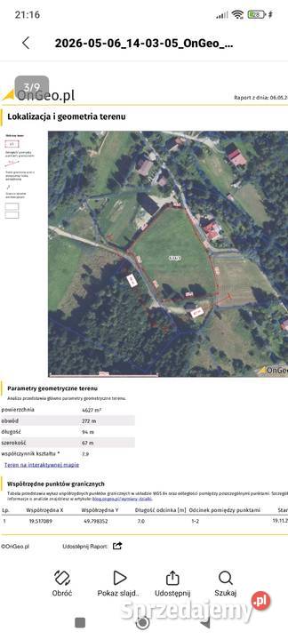 Sprzedam piękną i uzbrojona działkę budowlaną w Andrychów sprzedam