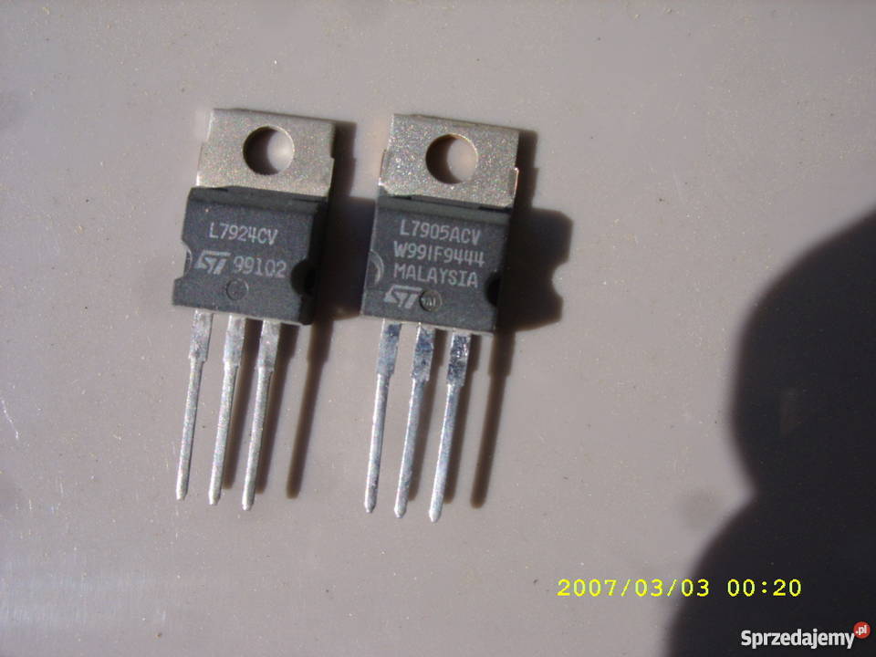 Stabilizatory napiecia 7908 7909 7924 nieuzywane Wołów