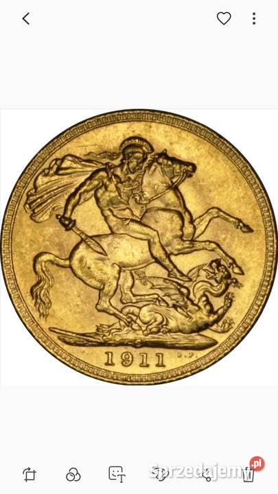 1911 złota moneta Warszawa sprzedam