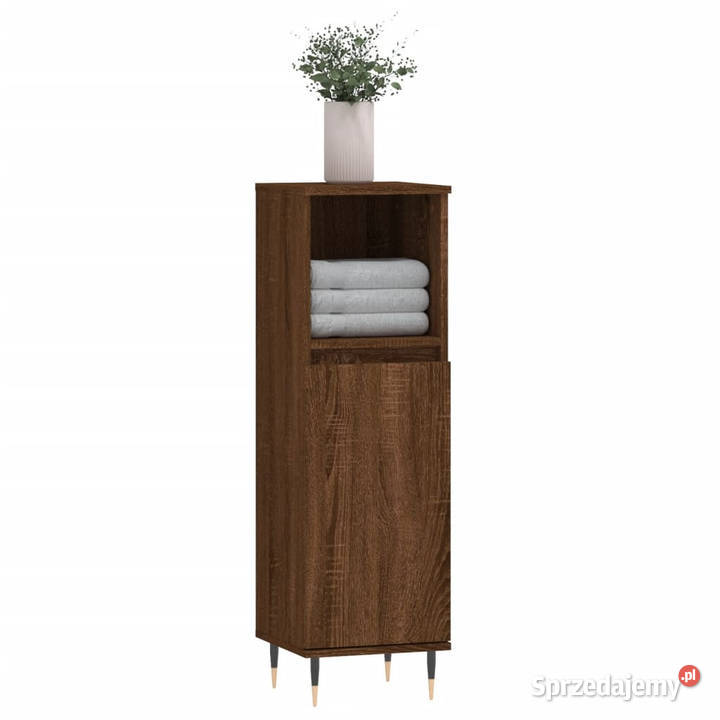 Szafka łazienkowa brązowy dąb 30x30x100 WM831555 Warszawa