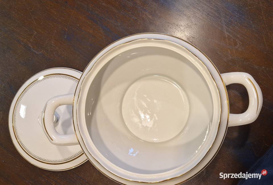 Stara WAZA NA ZUPĘ Ćmielów okrągła z pokrywką Lublin sprzedam