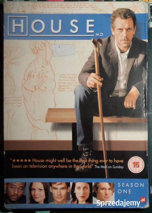 6x DVD doktor dr House season one sezon 1 Rzeszów sprzedam