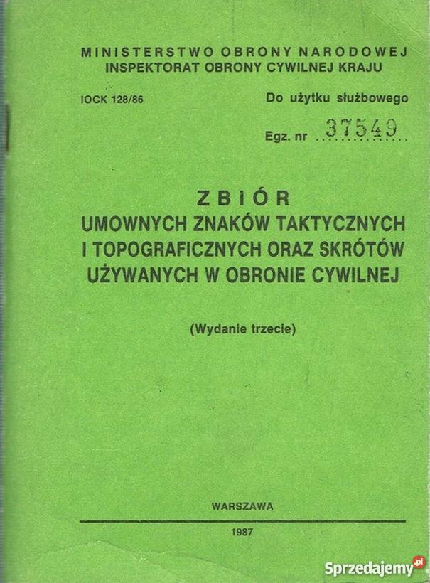 ZBIÓR UMOWNYCH ZNAKÓW TAKTYCZNYCH I Chełm