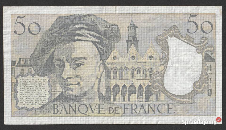 FRANCJA 50 FRANKÓW 1991 G66 łódzkie Łódź