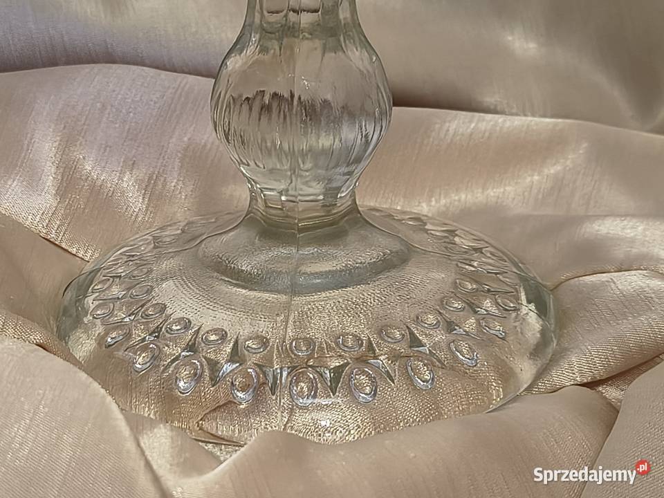 Zestaw szkła PRL Romby i guziczki HSG Ząbkowice Porcelana i szkło