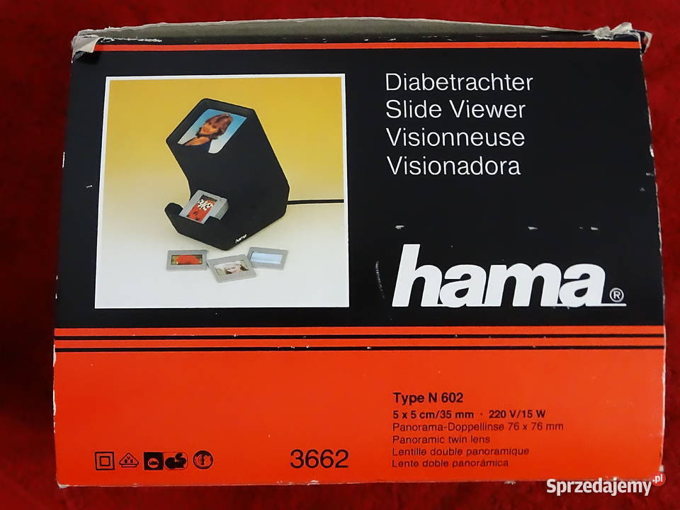 Zestaw RETRO Przeglądarka slajdów HAMA Slajdy Biłgoraj